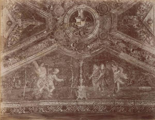 Bernardino di Betto detto Pinturicchio - Osiride insegna la viticultura - Affresco - Città del Vaticano - Musei Vaticani - Appartamento Borgia - Sala dei Santi - Soffitto (particolare)