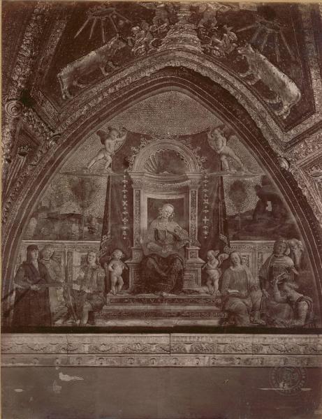 Bernardino di Betto detto Pinturicchio e Antonio del Massaro - La Musica - Affresco - Città del Vaticano - Musei Vaticani - Appartamento Borgia - Sala delle Arti Liberali