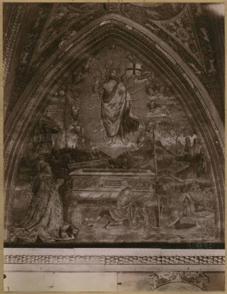 Bernardino di Betto detto Pinturicchio e collaboratori - Resurrezione - Affresco - Città del Vaticano - Musei Vaticani - Appartamento Borgia - Sala dei Misteri
