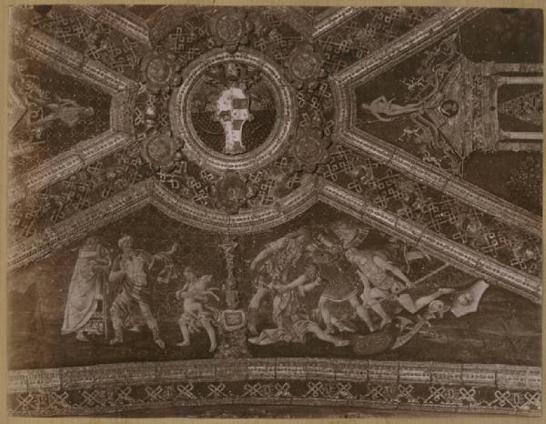 Bernardino di Betto detto Pinturicchio - Assassinio di Osiride - Affresco - Città del Vaticano - Musei Vaticani - Appartamento Borgia - Sala dei Santi - Soffitto (particolare)