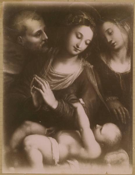 Madonna con Bambino e due santi - Dipinto