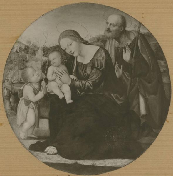 Bazzi, Giovanni Antonio detto Sodoma - Sacra Famiglia con san Giovannino - Dipinto su tavola