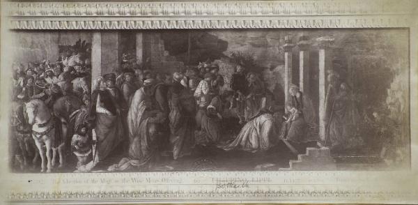 Botticelli, Sandro e collaboratori - Adorazione dei Magi - Dipinto - Tempera su tavola - Londra - National Gallery