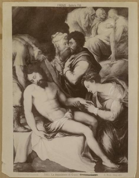 Salviati, Francesco - Deposizione di Cristo nel sepolcro - Dipinto - Olio su tela - Firenze - Palazzo Pitti