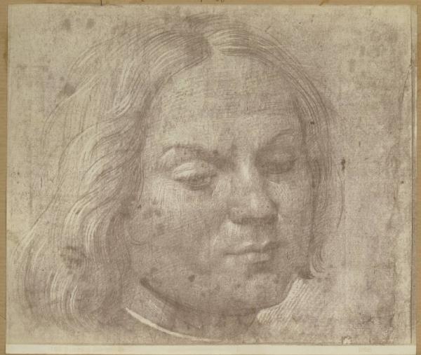 Carli, Raffaello dei - Testa di giovane uomo - Disegno - Firenze - Uffizi - Gabinetto dei Disegni e delle Stampe