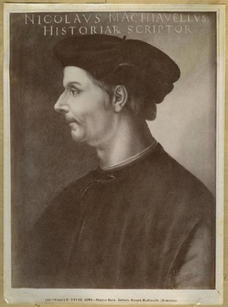 Cristofano di Papi dell'Altissimo - Ritratto di Niccolò Macchiavelli - Dipinto - Olio su tavola - Roma - Galleria Doria Pamphilj