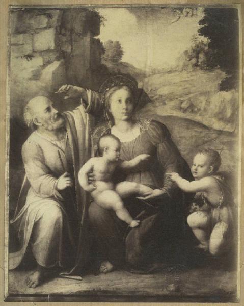 Granacci, Francesco - Sacra Famiglia con san Giovannino - Dipinto su tavola - Firenze - Palazzo Pitti - Galleria Palatina