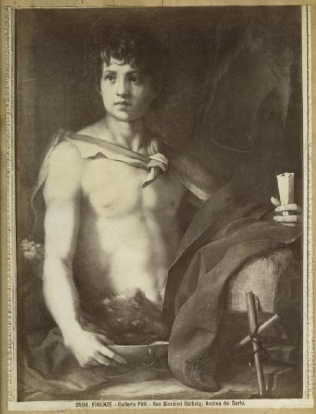 Andrea d'Agnolo detto Andrea del Sarto - San Giovanni Battista - Dipinto su tavola - Firenze - Palazzo Pitti