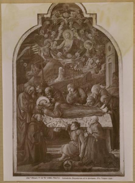 Lippi, Filippo - Esequie di san Girolamo - Dipinto - Tempera su tavola - Prato - Duomo