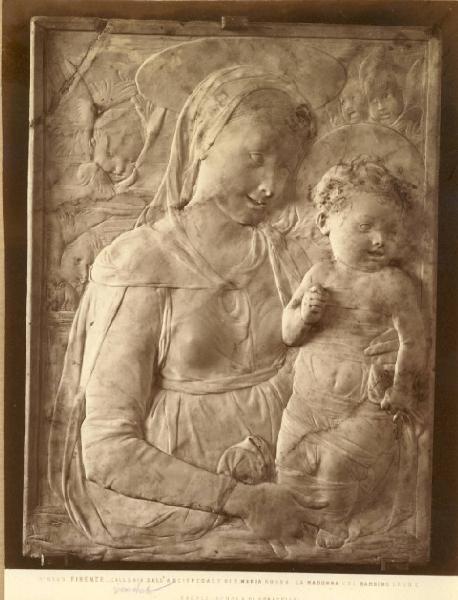 Desiderio da Settignano - Madonna con Bambino (Madonna Foulc) - Scultura in marmo - Firenze - Galleria dell'Arcispedale di Santa Maria Nuova