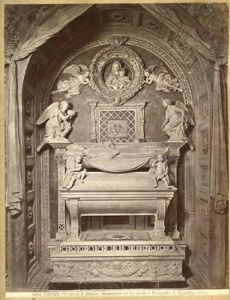 Rossellino, Antonio - Monumento funebre del cardinale di Portogallo - Scultura - Firenze - Chiesa di San Miniato al Monte