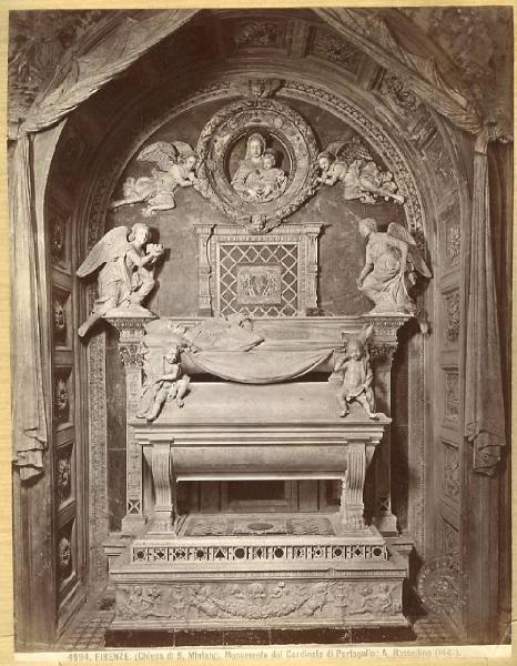 Rossellino, Antonio - Monumento funebre del cardinale di Portogallo - Scultura - Firenze - Chiesa di San Miniato al Monte