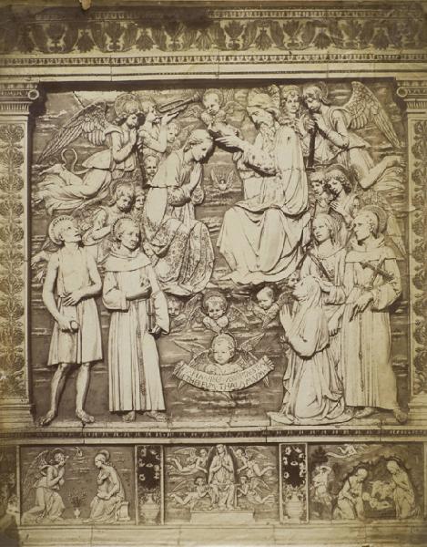 Della Robbia, Andrea - Incoronazione della Vergine - Scultura - Siena - Chiesa dell'Osservanza