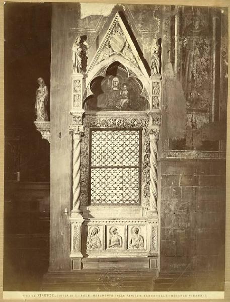 Giovanni di Balduccio - Monumento funebre della famiglia Baroncelli - Scultura - Firenze - Chiesa di Santa Croce - Cappella Baroncelli