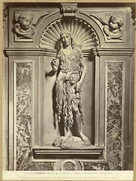 Desiderio da Settignano e Benedetto da Maiano - Santa Maria Maddalena - Scultura lignea - Firenze - Chiesa di Santa Trinita