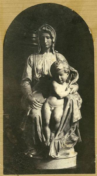 Buonarroti, Michelangelo - Madonna con Bambino - Scultura in marmo - Bruges - Chiesa di Notre-Dame