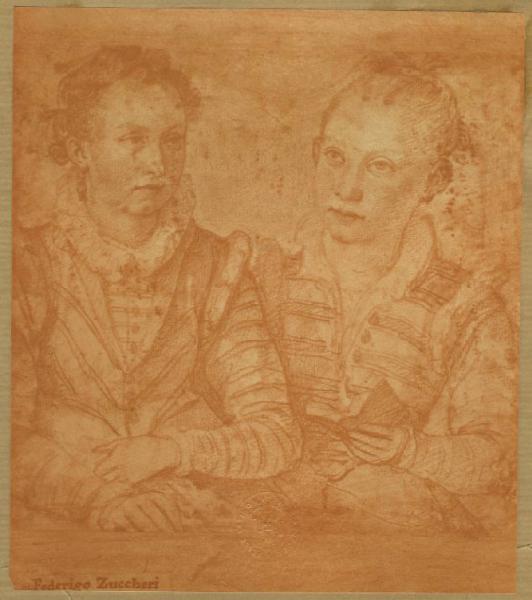 Zuccari, Federico - Due ritratti di giovani donne - Busto - Disegno - Parigi - Museo del Louvre - Département des Arts graphiques