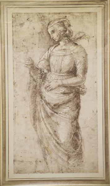 Sanzio, Raffaello - Studio per sant'Apollonia - Disegno - Parigi - Museo del Louvre - Département des Arts graphiques (Coll. Rothschild)