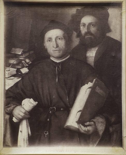 Lorenzo, Lotto - Ritratto di Giovanni Agostino della Torre con il figlio Nicolò - Dipinto - Olio su Tavola - Londra - National Gallery