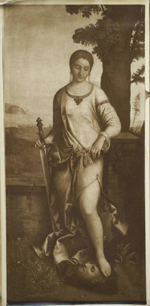 Giorgione - Giuditta con la testa di Oloferne - Dipinto - Olio su tavola trasportata su tela - San Pietroburgo - Ermitage