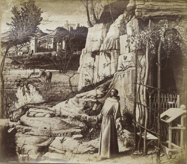 Bellini, Giovanni - San Francesco nel deserto (Le Stimmate di san Francesco) - Dipinto - Olio su tavola