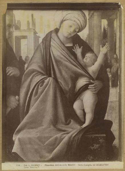 Suardi, Bartolomeo detto Bramantino - Madonna con Bambino e un donatore (Madonna Trivulzio; Sacra Famiglia) - Dipinto - Tempera su tavola - Milano - Pinacoteca Arcivescovile Milano