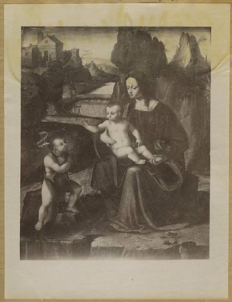 Magni, Cesare - Madonna con Bambino e san Giovannino - Dipinto - Olio su tavola - Bergamo - Accademia Carrara