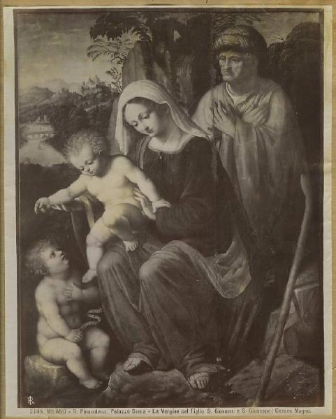 Magni, Cesare - Sacra Famiglia con san Giovannino - Dipinto - Olio su tavola - Milano - Pinacoteca di Brera