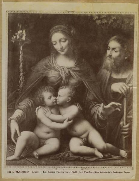 Luini, Bernardino - Sacra Famiglia con san Giovannino - Dipinto su tavola - Madrid - Prado