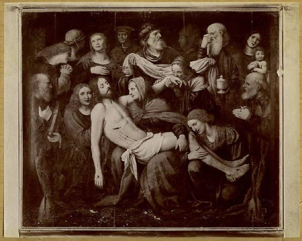 Luini, Bernardino - Compianto sul Cristo morto - Dipinto a olio su tavola - Milano - Chiesa di San Giorgio al Palazzo - Cappella del Corpus Domini - Parete centrale