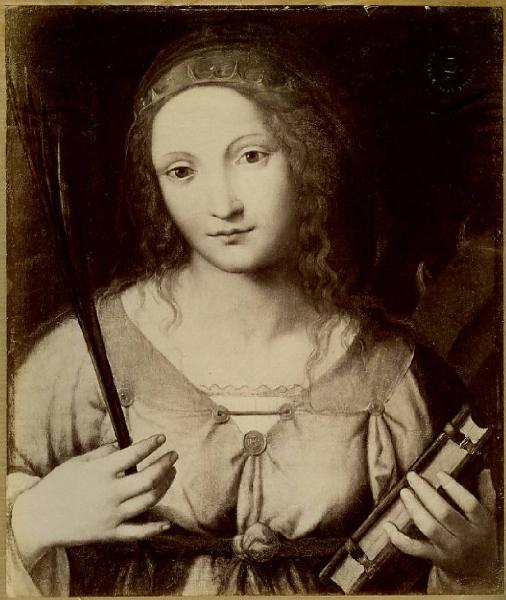 Luini, Bernardino (copia da?) - Santa Caterina d'Alessandria - Dipinto su tavola - Windsor - Royal Collection