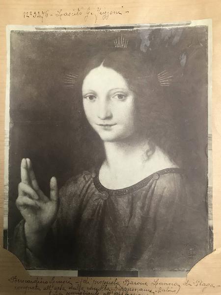 Copia da Bernardino Luini - Cristo Redentore benedicente - Dipinto