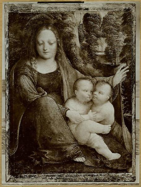 Piazza, Martino - Madonna con Bambino e san Giovannino - Dipinto - Berlino - Collezione Schweitzer