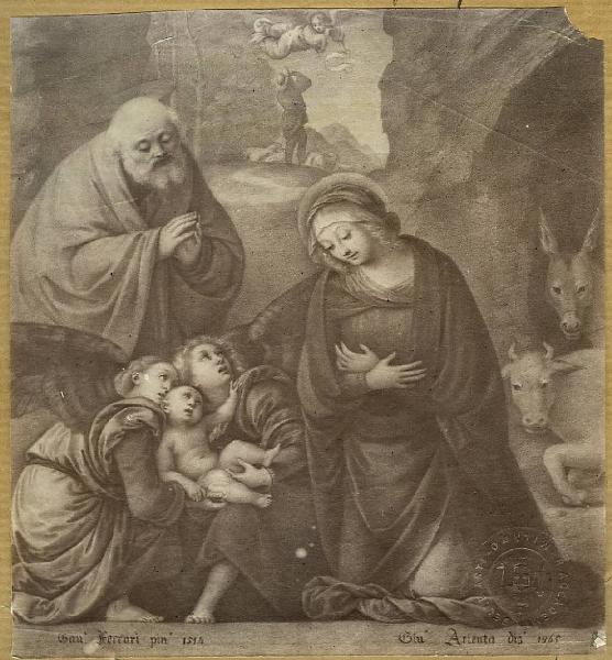 Arienta, Giulio - Natività (copia da Gaudenzio Ferrari) - Disegno