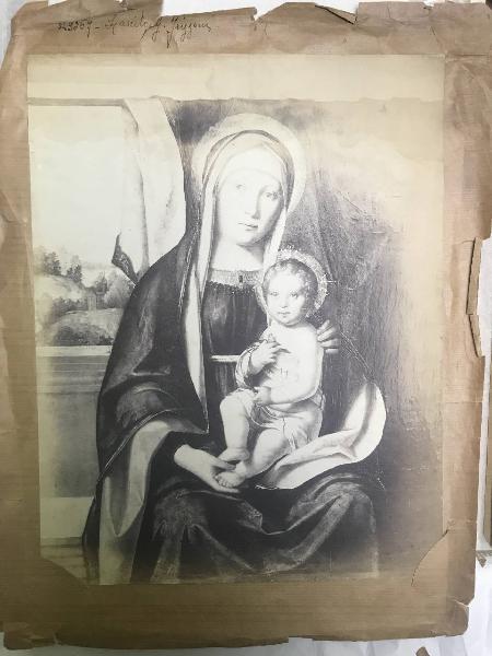 Pittore italiano sec. XVI - Madonna con Bambino - Dipinto