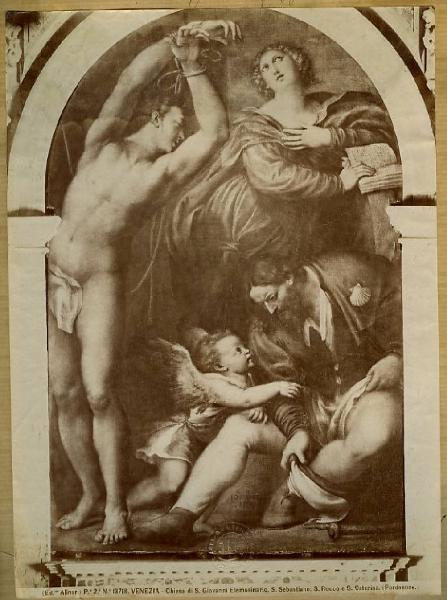 Pordenone - San Sebastiano, san Rocco e santa Caterina d'Alessandria - Dipinto a olio su tela - Venezia - Chiesa di S. Giovanni Elemosinario