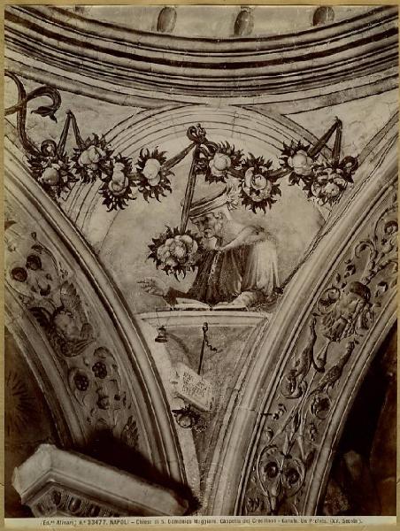 Fernandez, Pedro - Un profeta - Affresco - Napoli - Chiesa di San Domenico Maggiore - Cappella Carafa