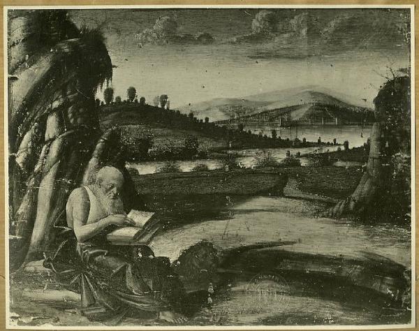 Pittore fiammingo? fine sec. XVI inizio XVII - Paesaggio con san Giovanni Battista - Dipinto - Modena - Proprietà Marchese Campori