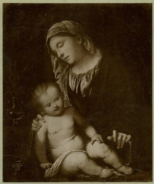 Girolamo Romani detto Romanino - Madonna con Bambino - Dipinto - San Pietroburgo - Ermitage