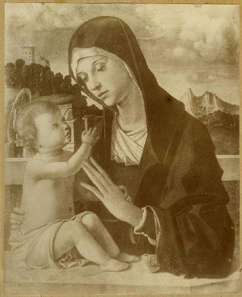 Cincani, Bartolomeo detto Bartolomeo Montagna - Madonna con Bambino - Dipinto - San Pietroburgo - Collezione Delaroff