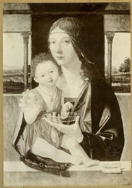 Jacobello di Antonello da Messina - Madonna con Bambino - Dipinto - Olio su tavola - Bergamo - Accademia Carrara