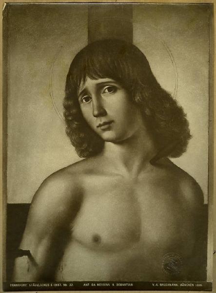 Seguace di Antonello da Messina - San Sebastiano - Dipinto - Francoforte - Staedelmuseum Kunstinstitut