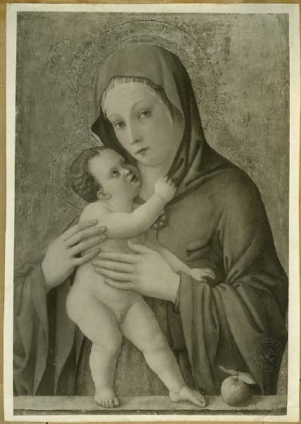 Bellini, Giovanni (attr.) - Madonna con Bambino - Dipinto - Tempera su tavola