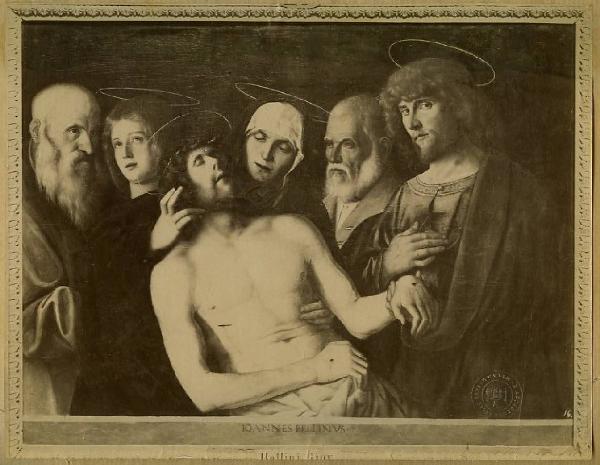 Bellini, Giovanni - Compianto sul Cristo morto - Dipinto - Olio su tavola - Stoccarda - Staatsgalerie Stuttgart