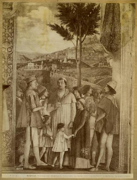 Mantegna, Andrea - Incontro di Ludovico e Francesco Gonzaga - Affresco - Mantova - Palazzo Ducale - Camera degli Sposi - Parete ovest