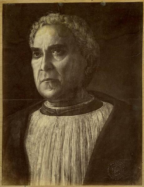 Mantegna, Andrea - Ritratto del cardinale Ludovico Scarampi Mezzarota - Dipinto - Tempera su tavola - Berlino - Staatliche Museen - Gemäldegalerie