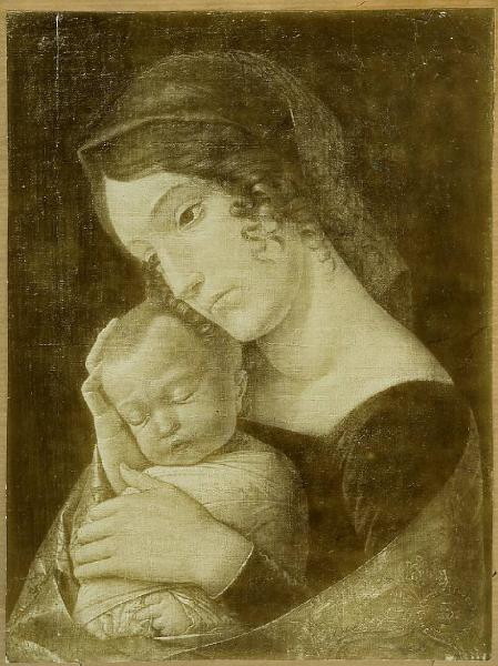 Mantegna, Andrea - Madonna con Bambino - Dipinto - Tempera su tavola - Berlino - Collezione Simon