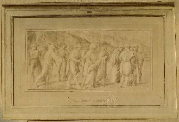 Ubertini, Francesco detto Bachiacca - Giuseppe si riconcilia con i fratelli - Storie di Giuseppe - Disegno - Parigi - Museo del Louvre - Département des Arts graphiques