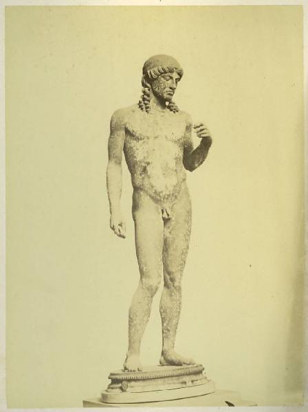 Copia del I sec. a. C. da un originale greco - Apollo Citarista - Scultura in bronzo - Napoli - Museo Archeologico Nazionale