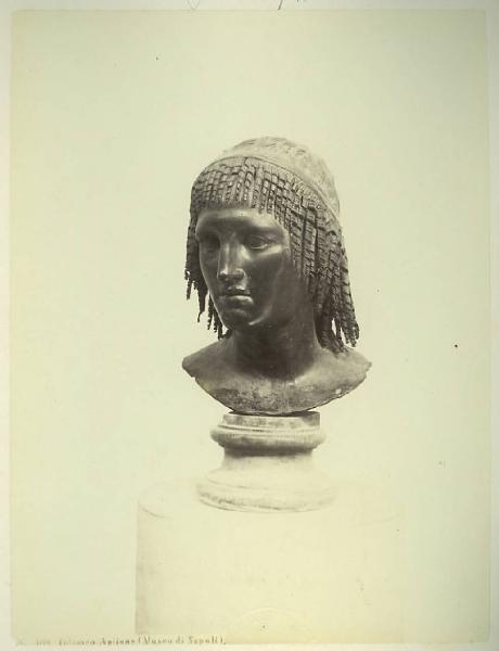 Busto di sovrano d'Arabia - Scultura in bronzo - Napoli - Museo Archeologico Nazionale